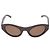 Gafas de sol ovaladas Balenciaga BB Monogram en acetato marrón Castaño
