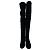 Stivali sopra il ginocchio Stuart Weitzman Tieland in camoscio nero - vista 4