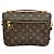 Borsa a tracolla Louis Vuitton Pochette Métis in canvas rivestito marrone Rosso - vista 5