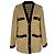 Maje Tweed Pattern Blazer in Yellow Polyester