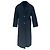 Ba&Sh Single-Breasted Coat in Navy Blue Wool