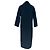 Ba&Sh Single-Breasted Coat in Navy Blue Wool - view 3