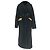 Ganni Teddy Double-Breasted Coat in Black Polyester