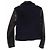 Acne Studios Cassady Jacket in Navy Blue Wool and Leather Python print - view 4