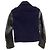 Acne Studios Cassady Jacket in Navy Blue Wool and Leather Python print - view 9