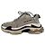 Baskets Balenciaga Triple S en daim kaki - vue 10