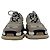Baskets Balenciaga Triple S en daim kaki - vue 2