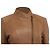 Giacca Biker Michael Kors in pelle Tan Brown Marrone Beige - vista 2