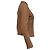 Giacca Biker Michael Kors in pelle Tan Brown Marrone Beige - vista 3