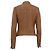 Giacca Biker Michael Kors in pelle Tan Brown Marrone Beige - vista 4