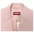 Max Mara Studio Double-Breasted Blazer in Pink Wool - view 4