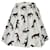Falda con estampado gráfico MSGM en poliéster blanco Multicolor