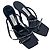 Jimmy Choo x Off-White Jane 100 Stiletto in pelle nera Nero - vista 5