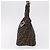 FENDI Zucca Canvas Mamma Baguette Shoulder Bag Brown Black - vista 3