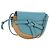 LOEWE Gate Bag Shoulder Bag Raffia Light Blue Gold