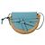 LOEWE Gate Bag Shoulder Bag Raffia Light Blue Gold - vista 13