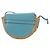 LOEWE Gate Bag Shoulder Bag Raffia Light Blue Gold - vista 2
