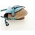 LOEWE Gate Bag Shoulder Bag Raffia Light Blue Gold - vista 3