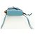LOEWE Gate Bag Shoulder Bag Raffia Light Blue Gold - vista 6