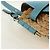 LOEWE Gate Bag Shoulder Bag Raffia Light Blue Gold - vista 8