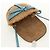 LOEWE Gate Bag Shoulder Bag Raffia Light Blue Gold - vista 9