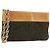 Céline CELINE C Macadam Chain Clutch Bag Suede Brown Gold