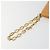 Céline CELINE C Macadam Chain Clutch Bag Suede Brown Gold - vista 8