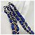 Borsa a tracolla Chanel Double Flap in pelle di agnello blu - vista 7