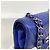 Borsa a tracolla Chanel Double Flap in pelle di agnello blu - vista 8