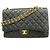 Borsa a tracolla Chanel in vitello granulato marrone
