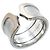 Cartier C2 Large Band Ring in 18K Weißgold