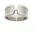 Bague Cartier C2 Large Band en or blanc 18K - vue 2