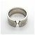 Bague Cartier C2 Large Band en or blanc 18K - vue 3