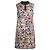 Christian Dior Blumenmuster Kleid mit Reißverschluss Mehrfarben