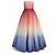 Vestido com gradiente Zimmermann Rosa Azul