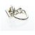 Ring Hermès Anello Hermes Croisette in Argento 925 - vista 2