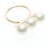 Anello Tasaki Balance Neo in oro rosa con perla D'oro - vista 9