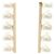Pendientes de botón Tasaki Balance Plus Pearl Pink Gold Dorado