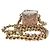 Chanel Like A Wallet Clutch With Chain Quilted Gradient Metallic Lambskin Mini Rosa - vista 2