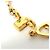 Céline Bracciale con ciondolo in metallo dorato Celine Macadam D'oro - vista 3