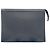 Pochette Louis Vuitton en cuir Taiga Ardoise Gris