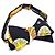 Hermès HERMES LE ROY SOLEIL (Sun King) Set Fascia Cummerbund e Papillon Nero Multicolore Giallo - vista 2