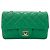 Borsa a tracolla CHANEL Mini Matelassé Verde - vista 2