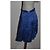 Pierre Balmain Falda asimétrica plisada de seda azul - vista 3