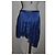 Pierre Balmain Falda asimétrica plisada de seda azul - vista 4