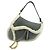 Borsa Saddle Christian Dior in Gray Marrone