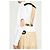 Vestido Prada Runway SS19 de seda con tachuelas Negro Blanco Beige - vista 19