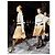 Vestido Prada Runway SS19 de seda con tachuelas Negro Blanco Beige - vista 20