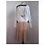 Vestido Prada Runway SS19 de seda con tachuelas Negro Blanco Beige - vista 6