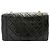 Diana Chanel Vintage Chain Curved Flap Quilted Leather Medium Nero - vista 2